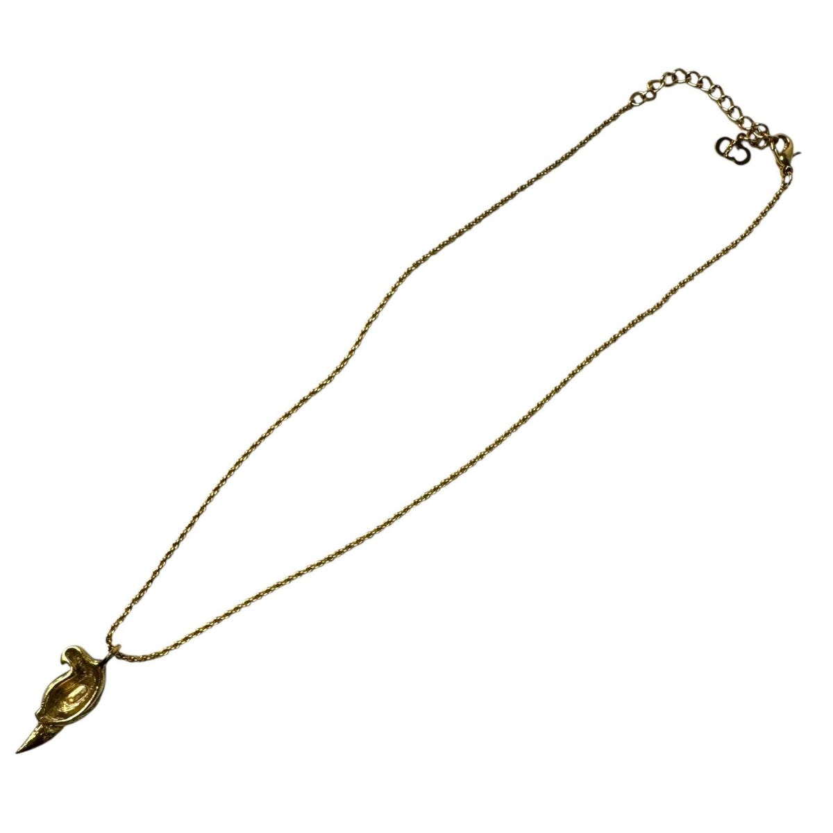Dior Parakeet Motif Rhinestone Necklace Vintage — view 4