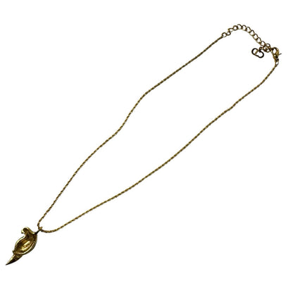 Dior Parakeet Motif Rhinestone Necklace Vintage — view 4