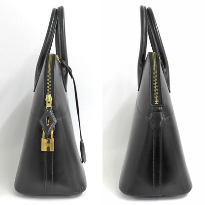 Hermes Bolide 31 Box Calf Black Handbag 2-Way Gold — view 4