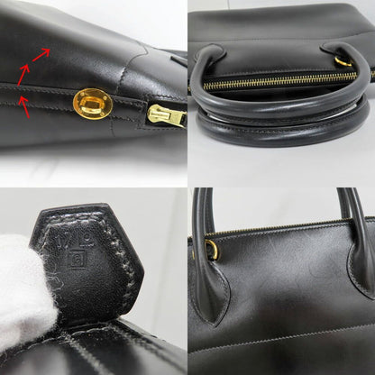 Hermes Bolide 31 Box Calf Black Handbag 2-Way Gold — view 8