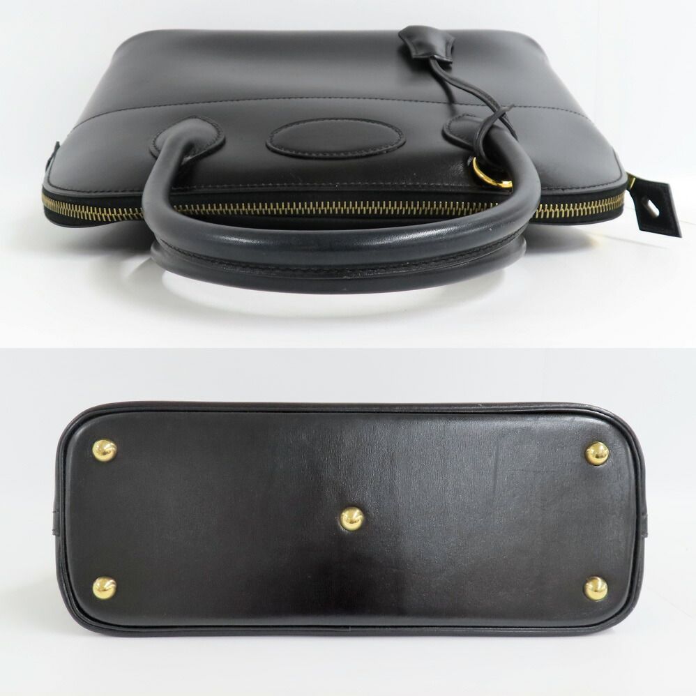 Hermes Bolide 31 Box Calf Black Handbag 2-Way Gold — view 3