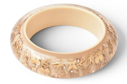 Louis Vuitton Bangle Bracelet Ankle John GM Beige Gold