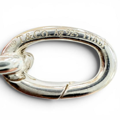 Tiffany & Co Clasping Link 925 18 Bracelet Silver Blue — view 7