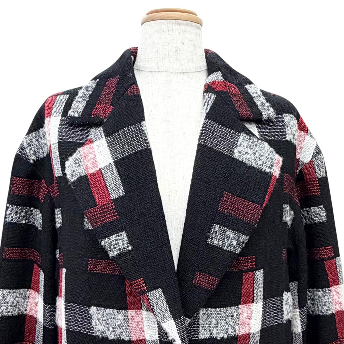 Chanel Wool CC Logo Button All Over Pattern Coat — view 2