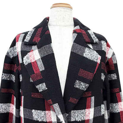 Chanel Wool CC Logo Button All Over Pattern Coat — view 2