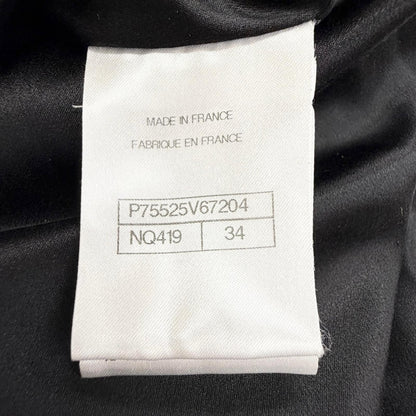 Chanel Wool CC Logo Button All Over Pattern Coat — view 8