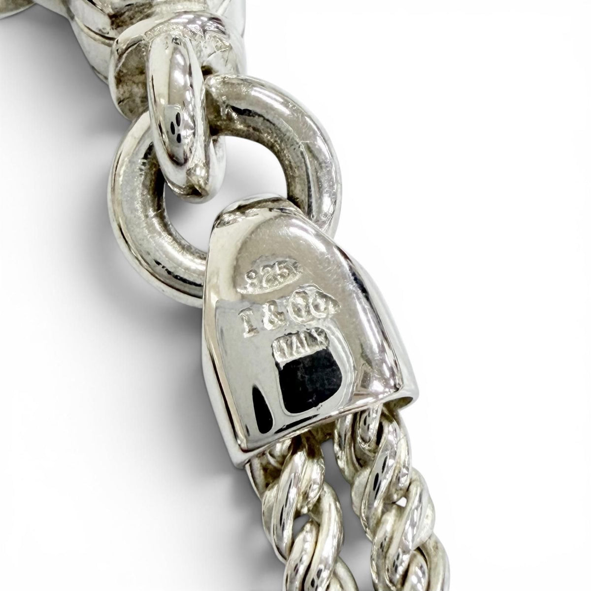 Tiffany & Co Double Rope Heart 925 Choker Necklace Silver — view 7