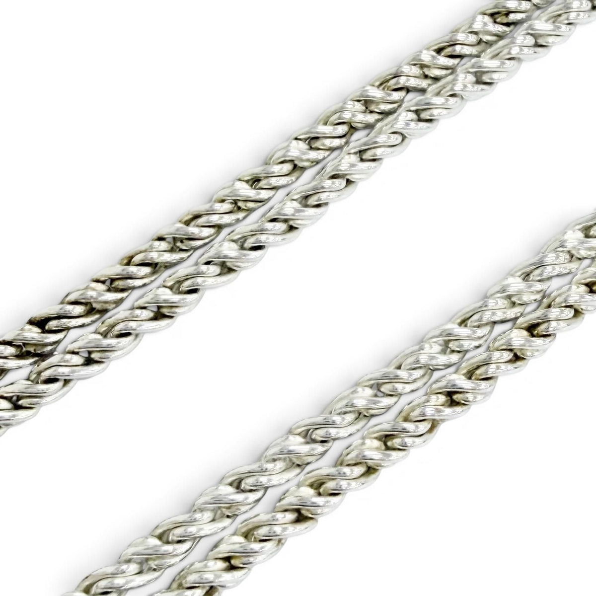Tiffany & Co Double Rope Heart 925 Choker Necklace Silver — view 5
