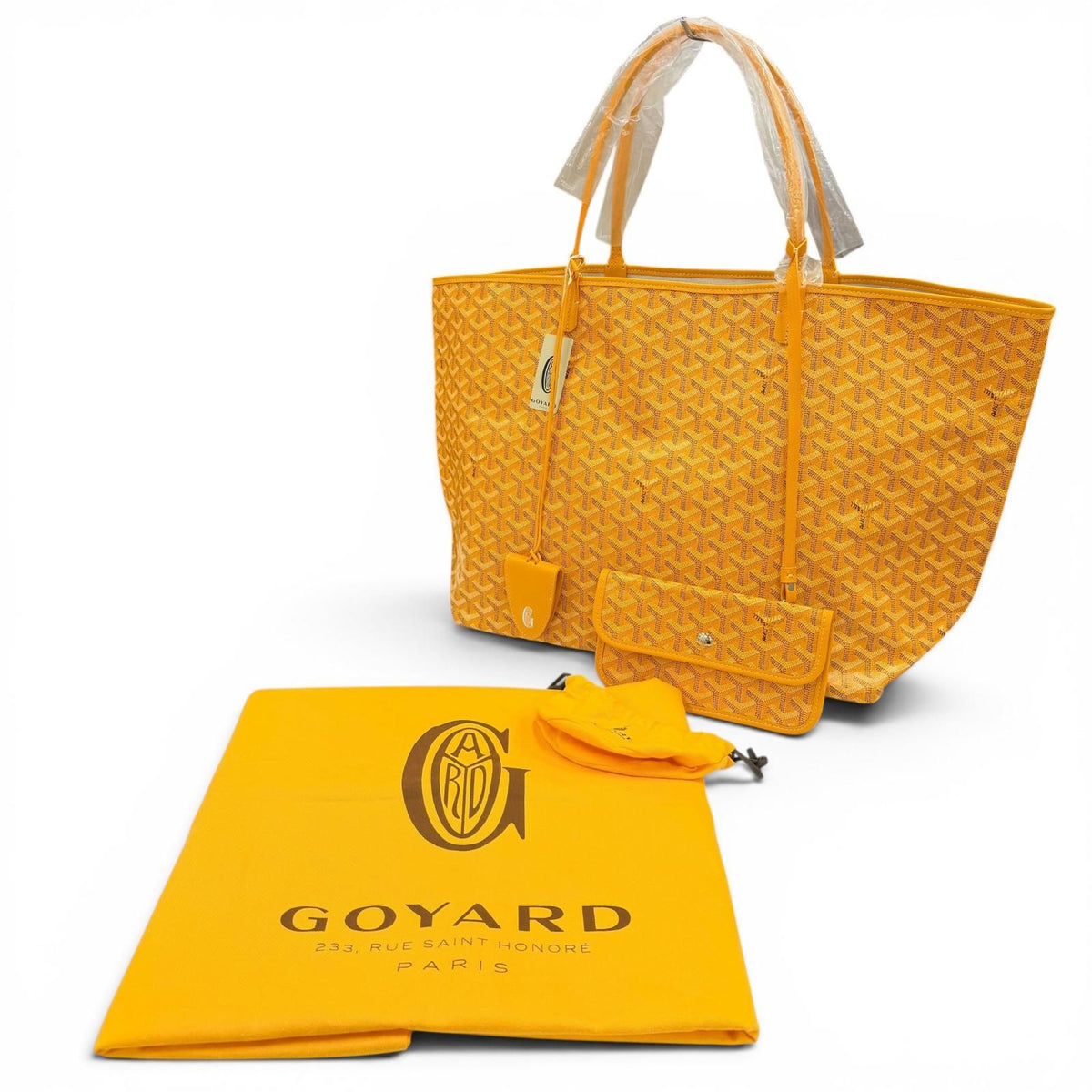 Goyard Saint Louis GM Processed Clip Universal Tote Bag Yellow — view 2