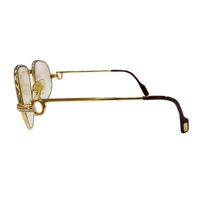 Cartier Vintage Trinity Gradient Lens Eyewear Sunglasses Gold Bordeaux — view 4