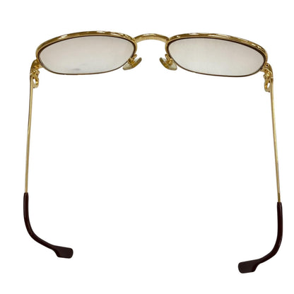 Cartier Vintage Trinity Gradient Lens Eyewear Sunglasses Gold Bordeaux — view 6