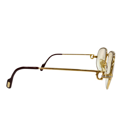 Cartier Vintage Trinity Gradient Lens Eyewear Sunglasses Gold Bordeaux — view 5