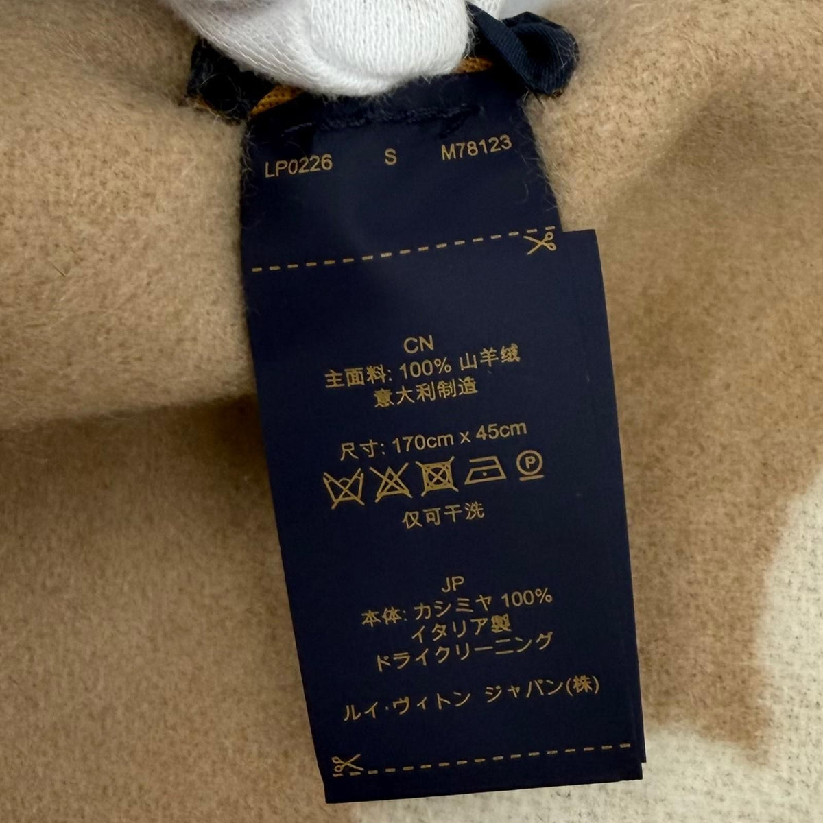 Louis Vuitton Scarf Reykjavik 100% Cashmere Monogram With Fringe 170 45 — view 8