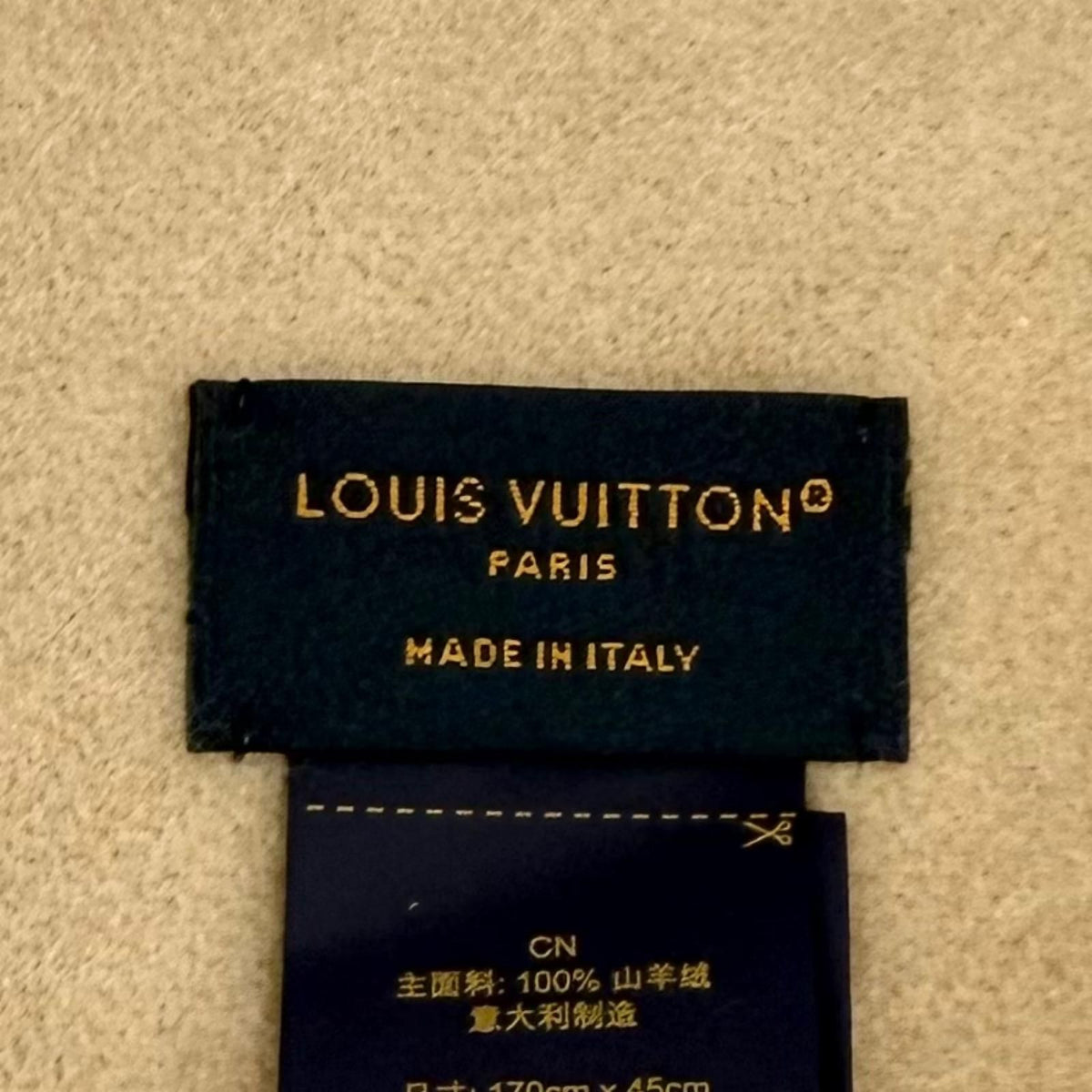 Louis Vuitton Scarf Reykjavik 100% Cashmere Monogram With Fringe 170 45 — view 7