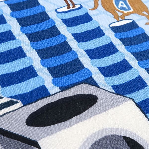 Hermes Carre Geant Cashmere Silk Scarf — view 7