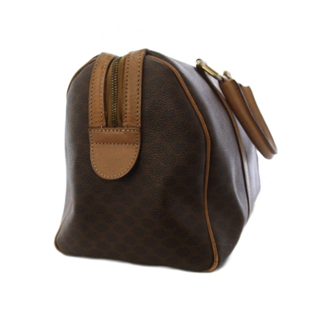 Celine Macadam Pattern Boston Bag Brown KH — view 3
