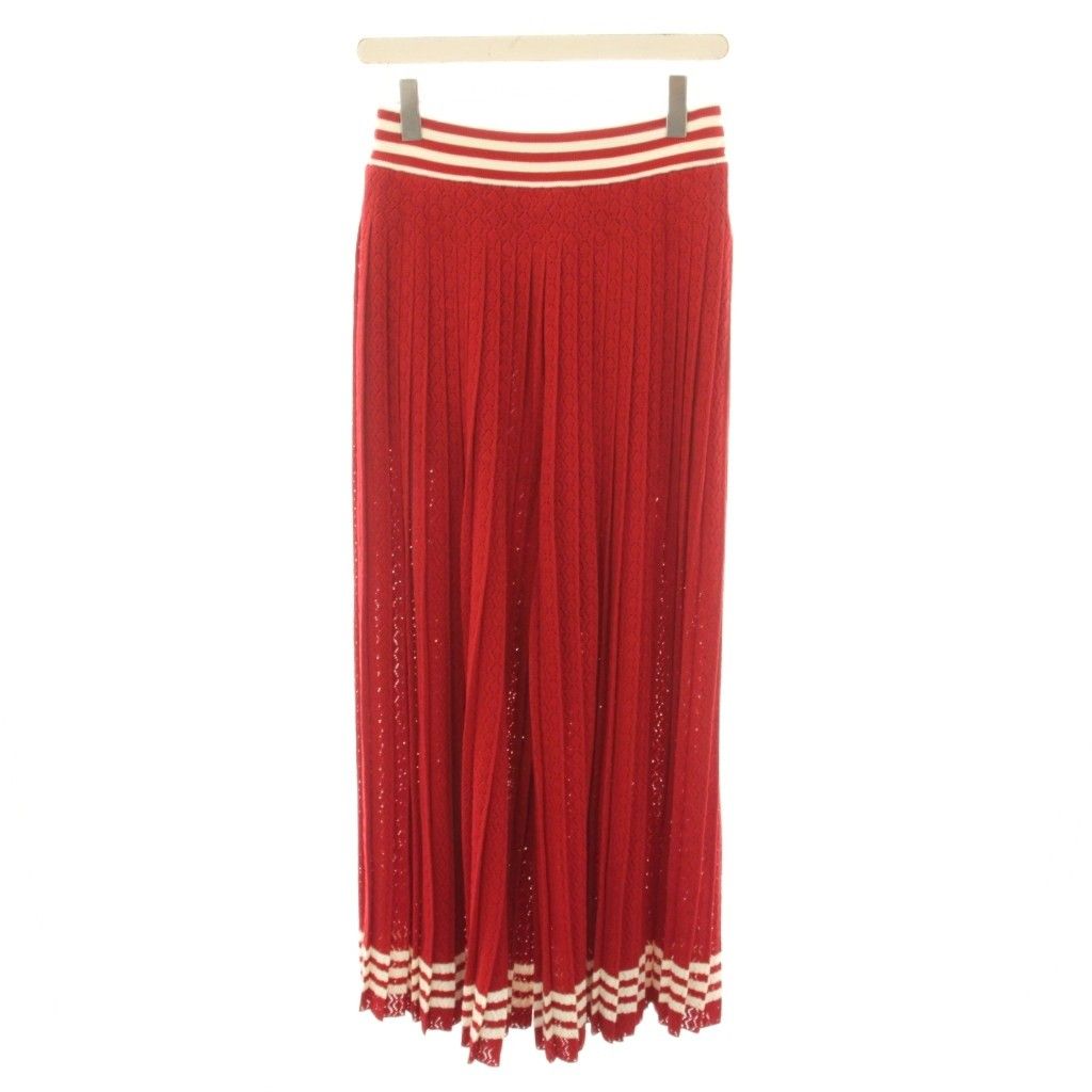 Gucci Adidas Originals Pleated Pants Easy Wide Elastic Waist Petticoat Silk L