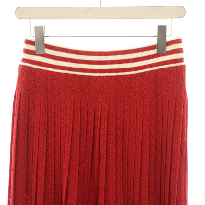 Gucci Adidas Originals Pleated Pants Easy Wide Elastic Waist Petticoat Silk L — view 4