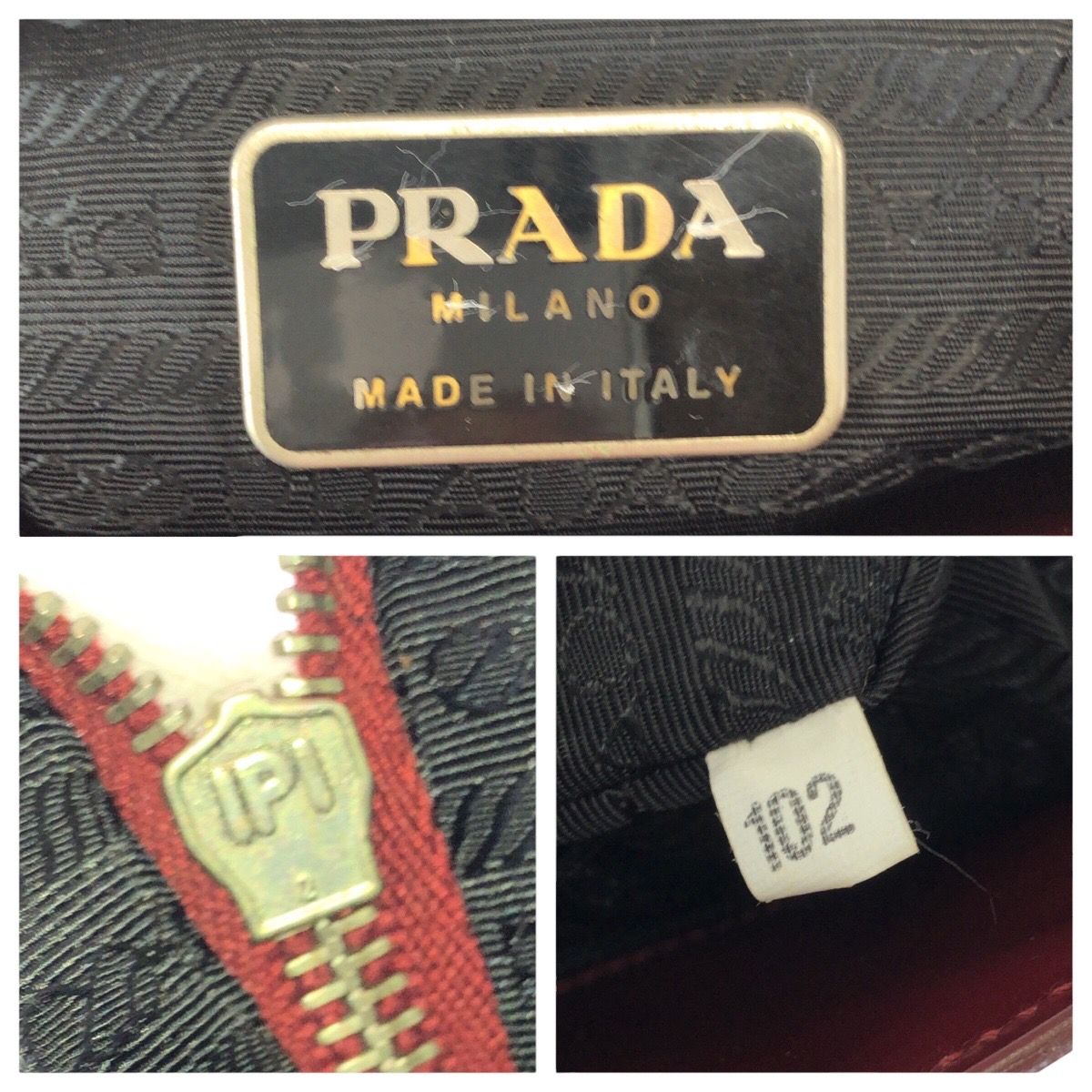 Prada Spazzolato Wine Red Bordeaux Patent Leather Shoulder Bag — view 4