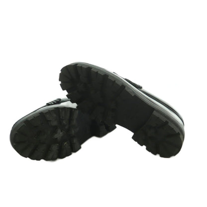 Celine With Triomphe Chain Margaret Loafers Leather Black 38 — view 6