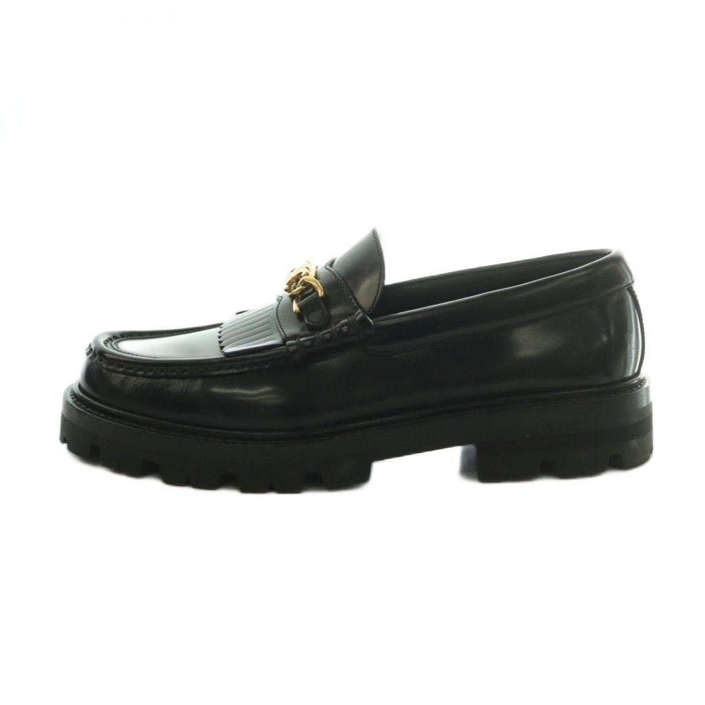 Celine With Triomphe Chain Margaret Loafers Leather Black 38 — view 2