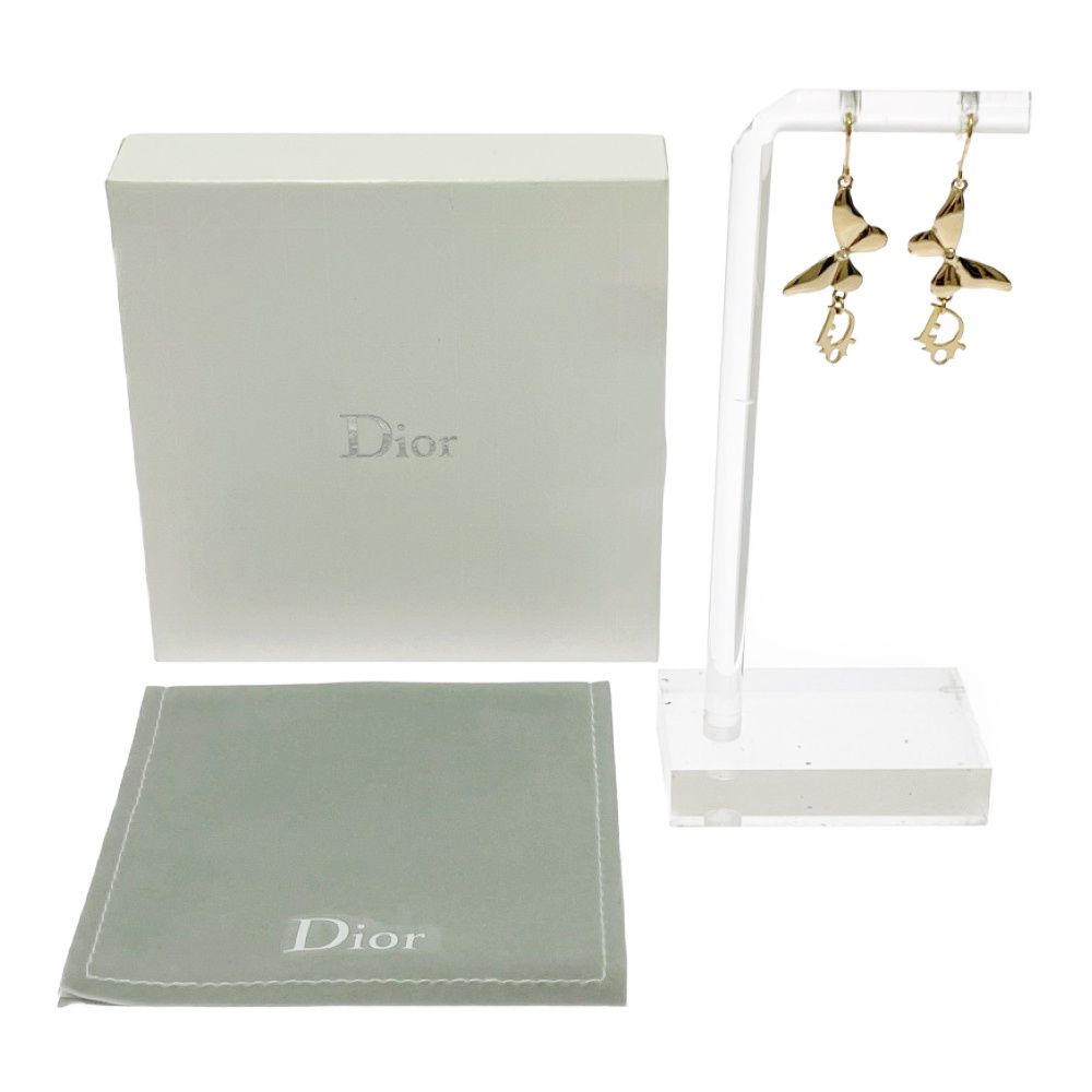 Dior Swing Butterfly Earrings Gold