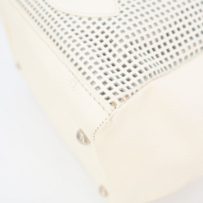 Chanel Perforated Handbag White Mini — view 3