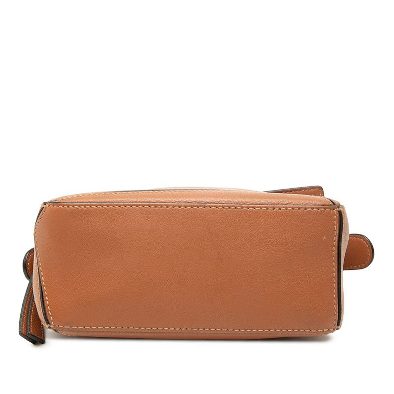 Loewe Puzzle Mini 2-Way Shoulder Bag Brown Leather — view 3