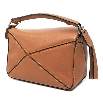 Loewe Puzzle Mini 2-Way Shoulder Bag Brown Leather — view 2