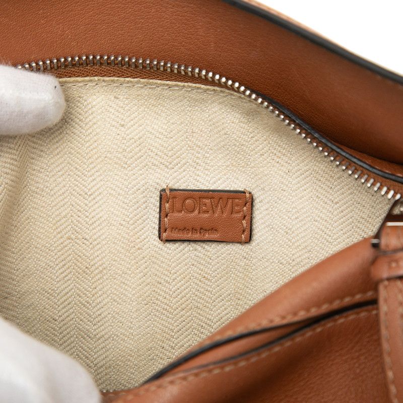 Loewe Puzzle Mini 2-Way Shoulder Bag Brown Leather — view 5