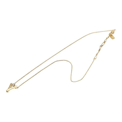 Saint Laurent Chain Pendant Gold Plated Rhinestone — view 4