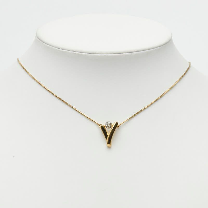 Saint Laurent Chain Pendant Gold Plated Rhinestone — view 7