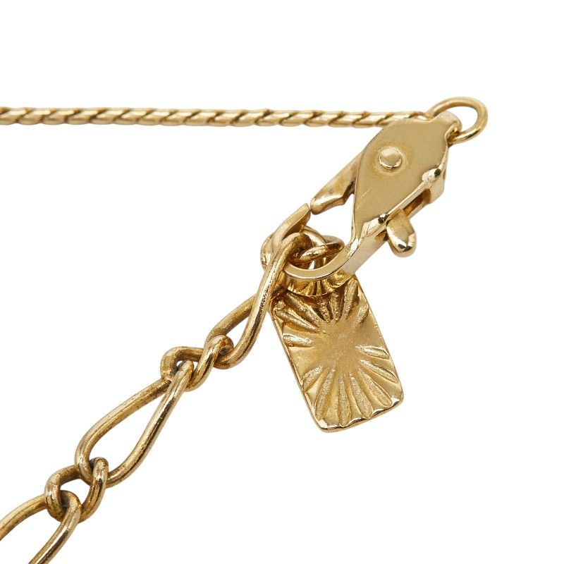 Saint Laurent Chain Pendant Gold Plated Rhinestone — view 5