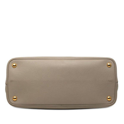 Prada Cuir Double 2-Way Shoulder Bag Beige Saffiano Leather — view 3