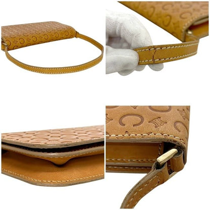 Celine Shoulder Bag Beige C Macadam Leather 1 Flap Pouch — view 5