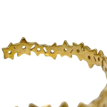 Dior Bangle Gold Golden Bracelet Metal Star — view 4