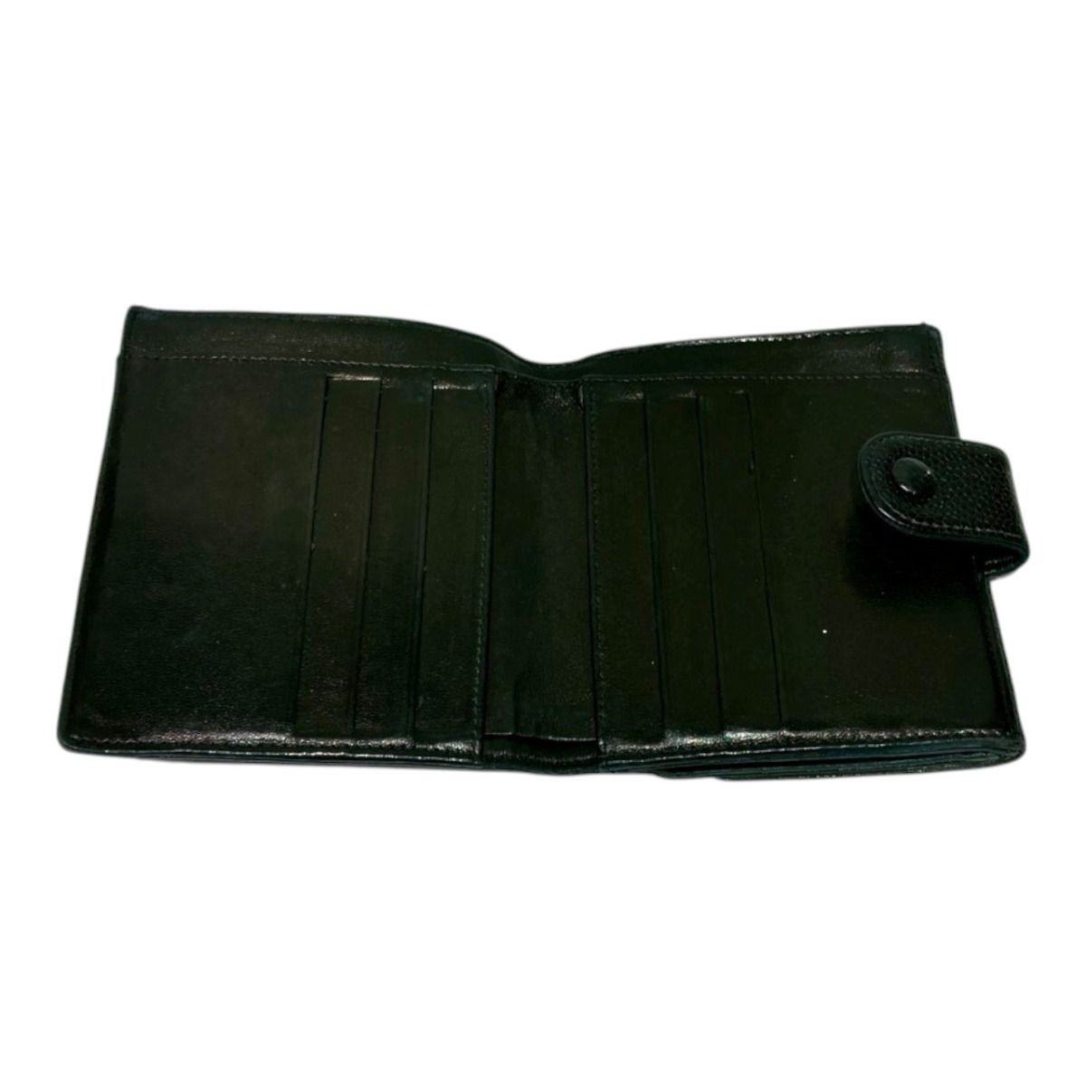 Chanel CC Logo Bifold Wallet Caviar Leather — view 3