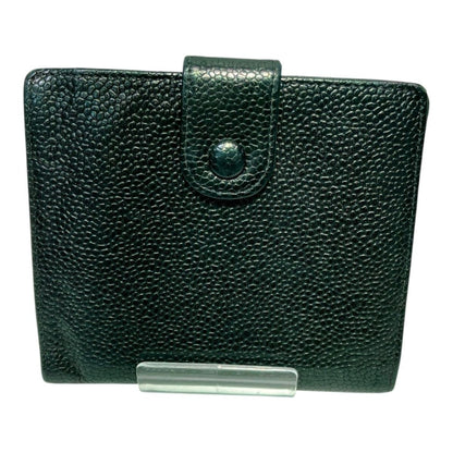 Chanel CC Logo Bifold Wallet Caviar Leather — view 2