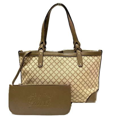 Gucci Diamante Tote Bag Canvas Leather