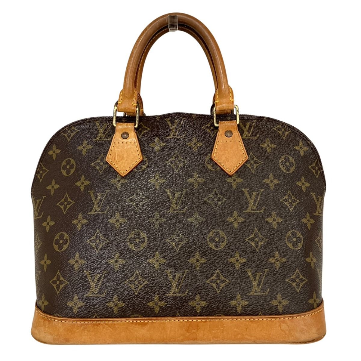 Louis Vuitton Alma Monogram Handbag Leather Canvas — view 2