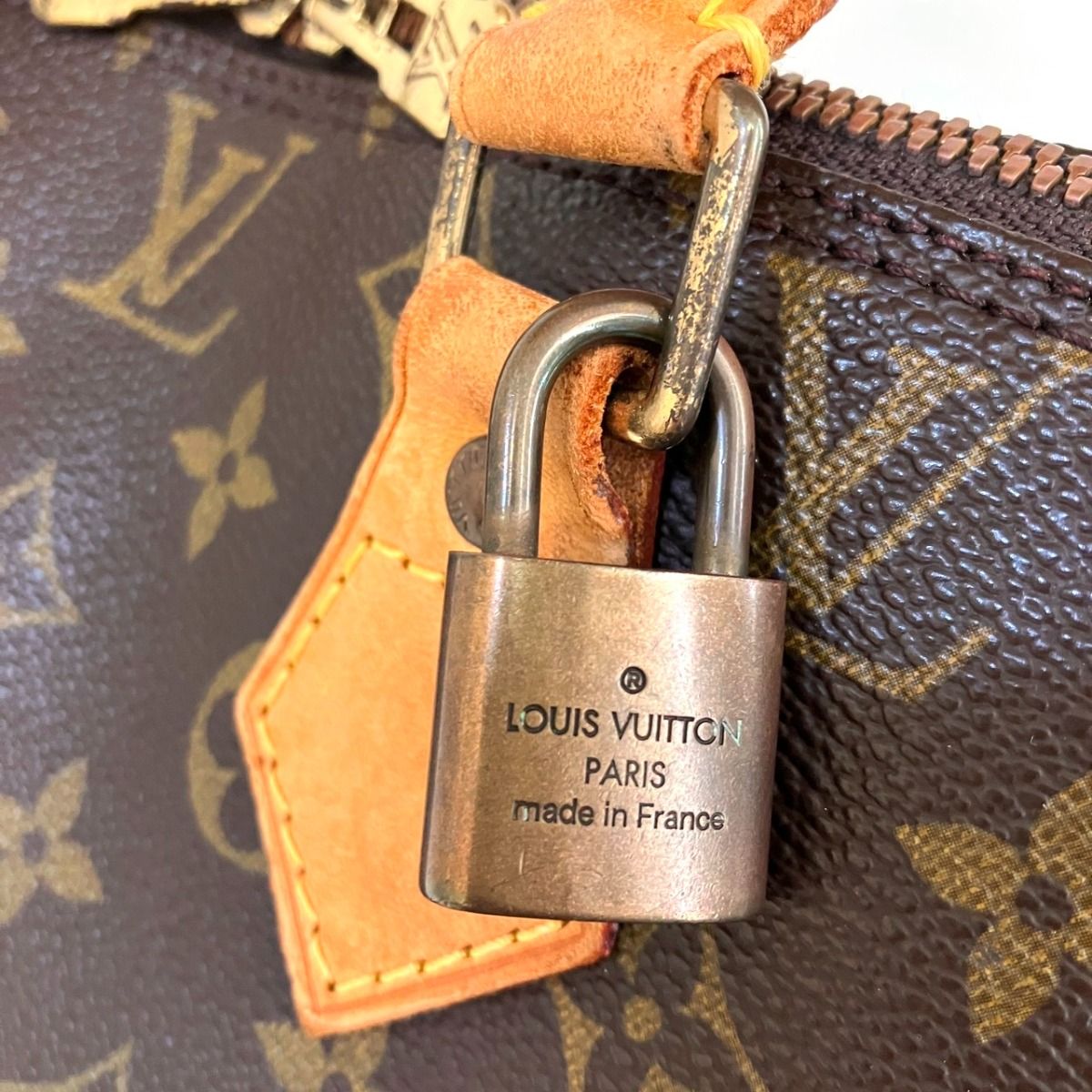 Louis Vuitton Alma Monogram Handbag Leather Canvas — view 5