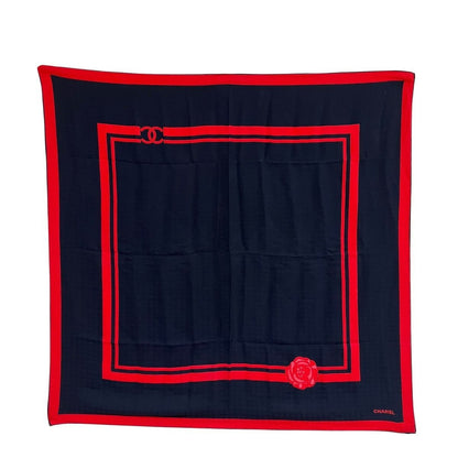 Chanel Camellia Scarf Silk