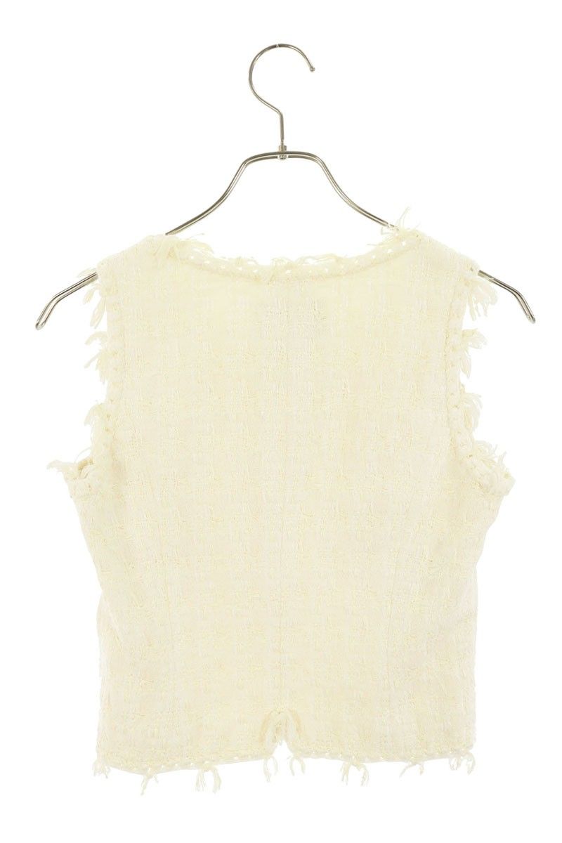 Chanel Side Zip Tweed Sleeveless Top 36 — view 2