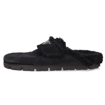 Prada Shearling Sandals With Triangular 38 — view 2