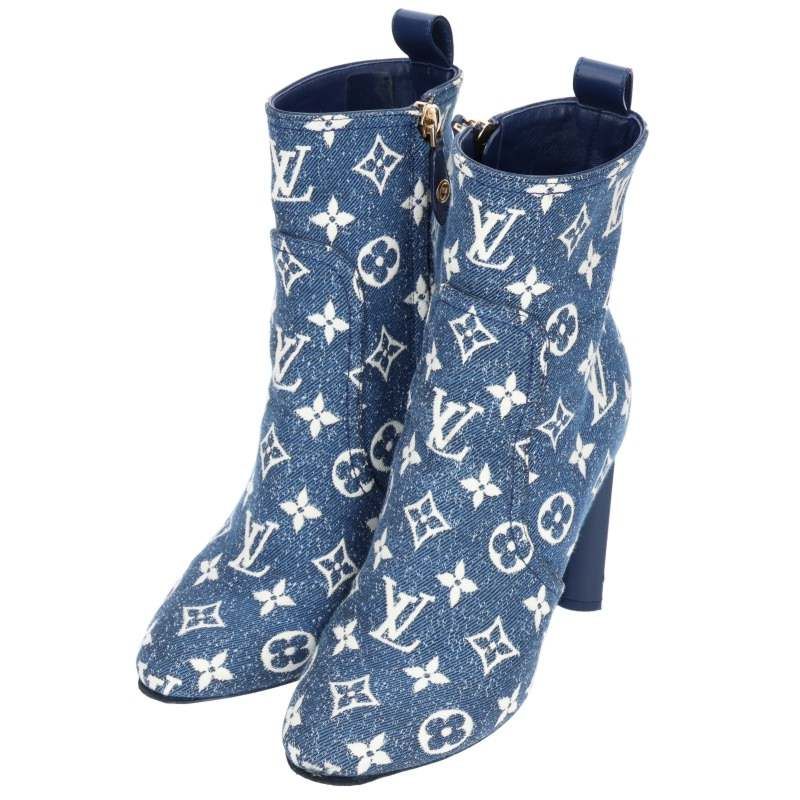 Louis Vuitton Silhouette Line Ankle Boots Monogram All Over Print — view 4