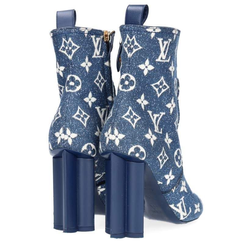 Louis Vuitton Silhouette Line Ankle Boots Monogram All Over Print — view 2