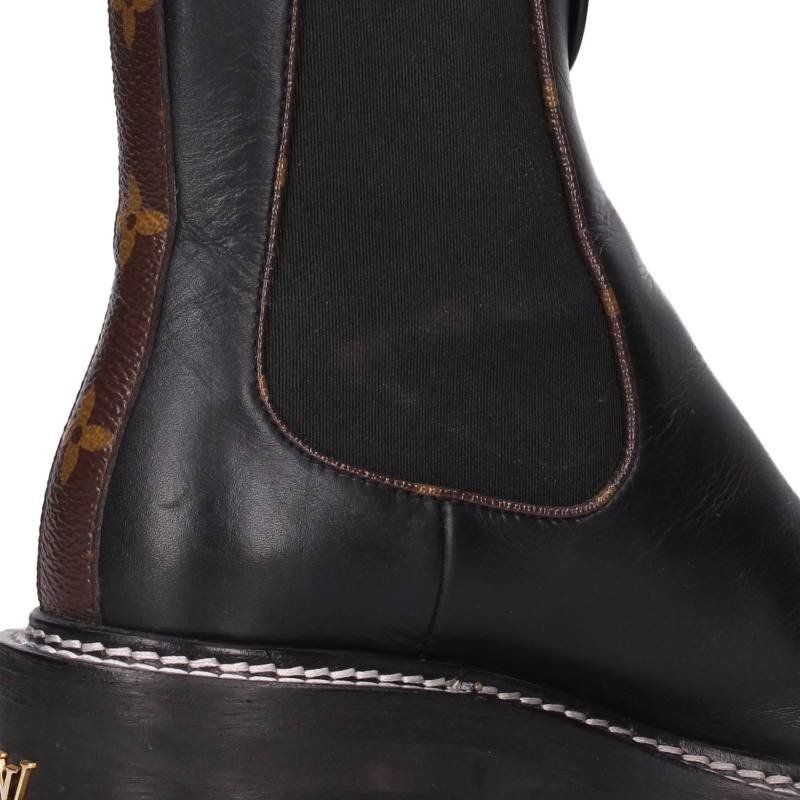 Louis Vuitton Beaubourg Line Monogram Lambskin Boots — view 5