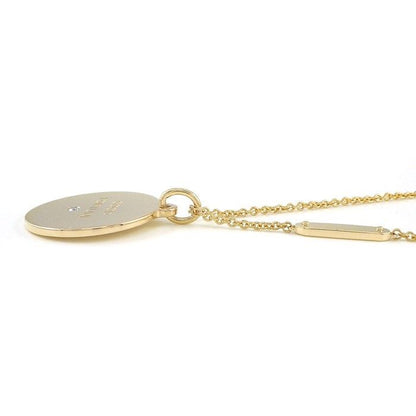 Tiffany & Co Necklace Future Round Charm Vintage 1 Point Diamond 18K Yellow Gold — view 3