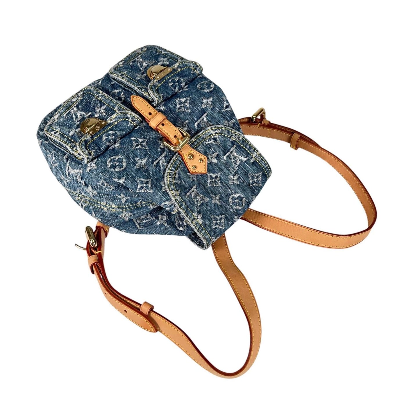 Louis Vuitton Backpack Monogram Denim Blue Sac a Dos PM — view 5