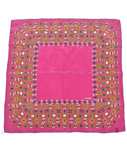 Chanel Bandana Scarf Pink